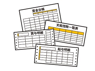 給与明細、一覧表